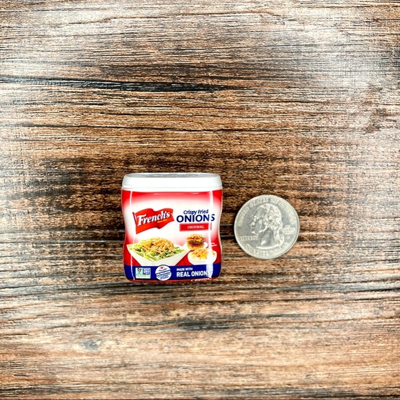 French’s Crispy Fried Onions Pin | Handmade | Mini Brands | NWOT | Quirky | Fun - Picture 15 of 16